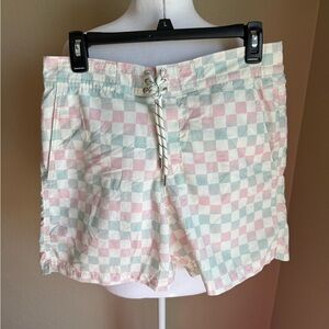 The kooples Stylish Pastel Checkered men’s swim Shorts